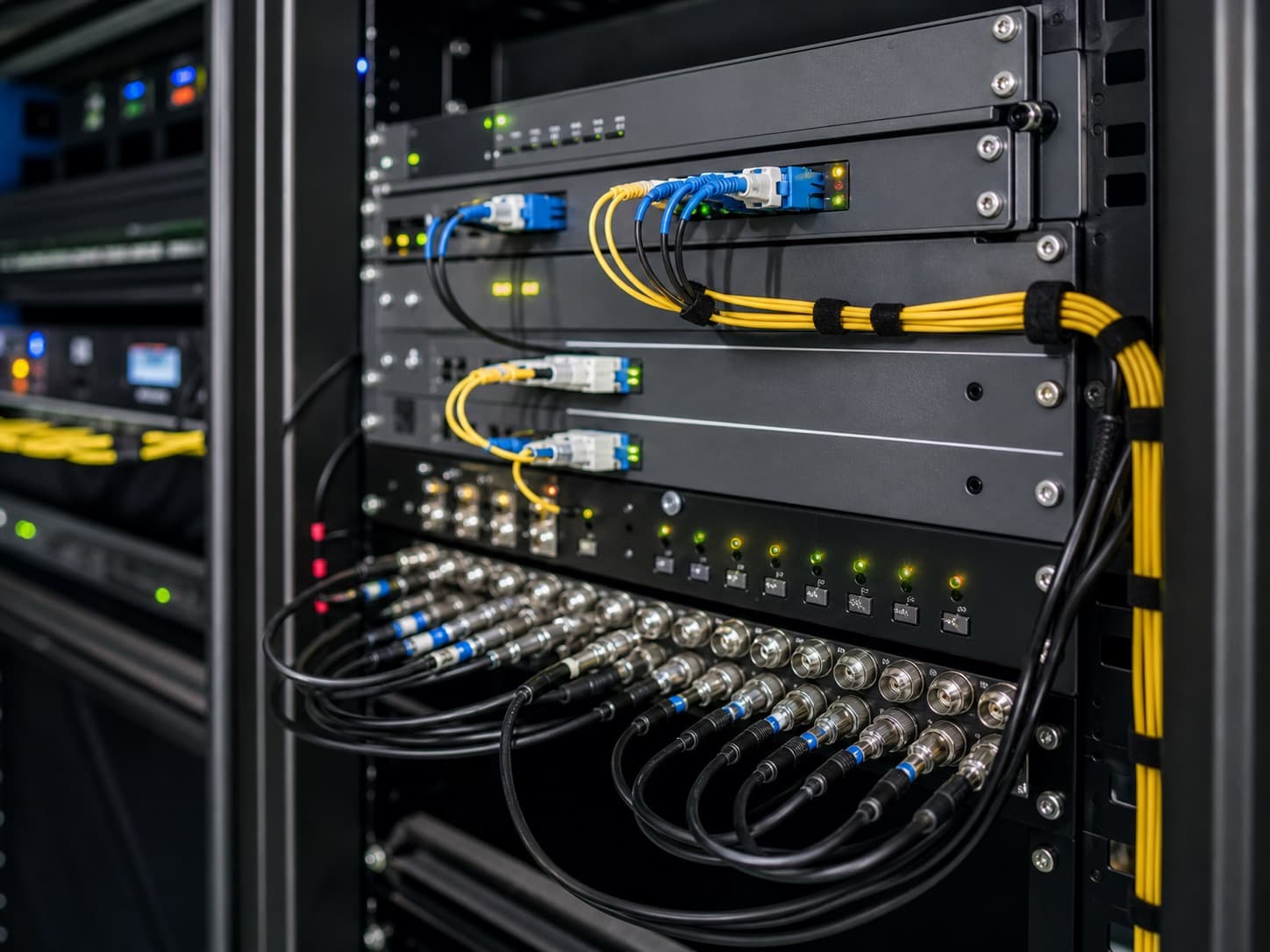 Transmission et réception optique pour signaux broadcast